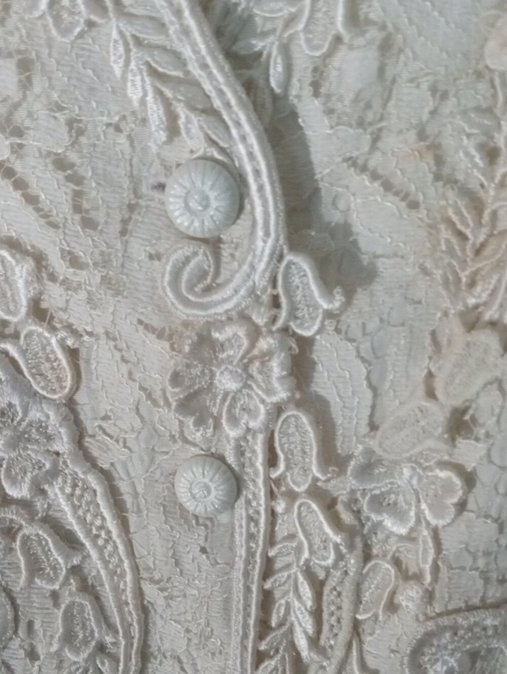 Cachet by Bari Protas Ivory Lace 2pc Skirt Suit Plus Size 22 - Picture 3 of 11